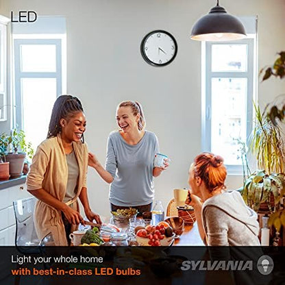 SYLVANIA LED A19 Light Bulb, 60W Equivalent, Efficient 8.5W, 10 Year, 2700K, 800 Lumens, Frosted, Soft White - 24 Pack (74765), Packaging may vary.