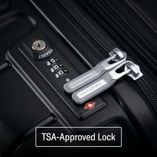 Samsonite Freeform 28-Inch Large Luggage with Dual 360° Spinner Wheels - Checked Suitcase - TSA Lock, Airline-Approved - Lightweight Durable Polypropylene Expandable Hardshell - White/Grey