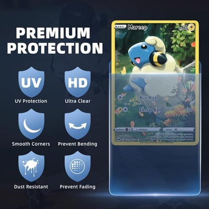 1000ct Semi Rigid Card Holders & 1000ct Card Sleeves for PSA, SGC, BGS, CSG Graded Card Submissions, Semi Rigid Card Sleeves, Baseball Card Protectors, PSA Graded Card Sleeve for Trading Card