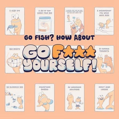 Go F Yourself Card Game, Go Fish Card Game, Fun Gag Gift for Friends, Couples & Coworkers | Classic Interactive Game with a Twist (1pc)