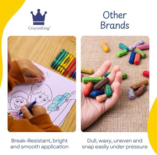 CrayonKing 150 Sets of 4-Packs (600 Bulk Crayons) – Non-Toxic, Individually Wrapped, Perfect for Parties, Restaurants, Classrooms & More