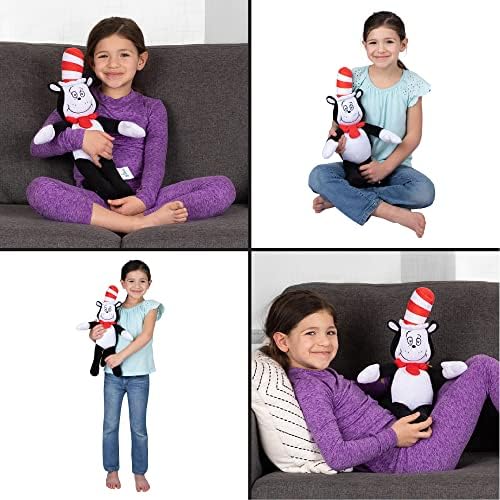 Dr Seuss Cat in The Hat Kids Bedding Super Soft Plush Cuddle Pillow Buddy, One Size, By Franco