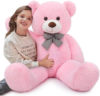MaoGoLan Giant Teddy Bear 4 Feet,Adorable and Cuddly Big Teddy Bear Stuffed Animal 47", Pink Teddy Bear Plush Gift Decoration for Baby Shower,Party,Birthday,Valentines Day