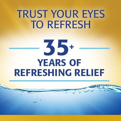 Refresh Optive MEGA-3 Lubricant Eye Drops Preservative-Free Artificial Tears, 0.01 fl oz (0.4 mL), 60 Single-Use Containers (Pack of 2)