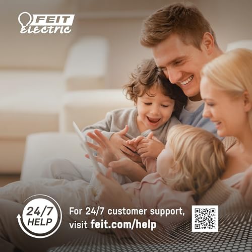 Feit Electric Smart Light Bulbs with RGB Color Changing and Tunable White, 2.4Ghz WiFi Light Bulbs, No Hub Needed, Works with Alexa and Google, Dimmable 60 Watt = LED 9W, OM60/RGBW/CA/AG/3, 3 Pack