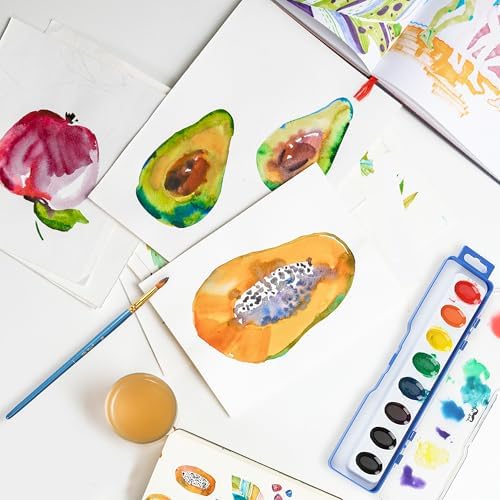 Mr. Pen- Washable Watercolors, 24 Pack, 8 Colors with Paint Brush, Bulk Watercolor Paint Set, Water Color Painting Kids, Watercolors for Kids and Adults