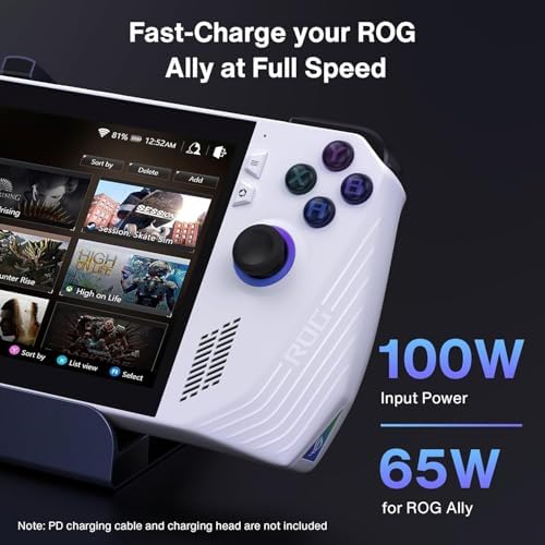 iVANKY 8-in-1 Docking Station 4K@144Hz for ASUS ROG Ally X/Valve Steam Deck OLED/Lenovo Legion Go S/MSI Claw, ROG Alloy/Stream Deck Dock Hub, HDMI 2.1, 1Gbps Ethernet, 3*USB-A 3.0, 100W USB-C Charge