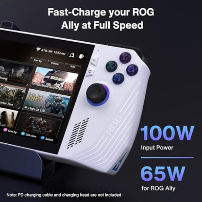 iVANKY 8-in-1 Docking Station 4K@144Hz for ASUS ROG Ally X/Valve Steam Deck OLED/Lenovo Legion Go S/MSI Claw, ROG Alloy/Stream Deck Dock Hub, HDMI 2.1, 1Gbps Ethernet, 3*USB-A 3.0, 100W USB-C Charge