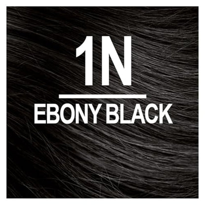 Naturtint 1N Ebony Black Permanent Hair Color (Pack of 6), Ammonia Free, Vegan, Cruelty Free, up to 100% Gray Coverage, Long Lasting Results (Packaging may vary)
