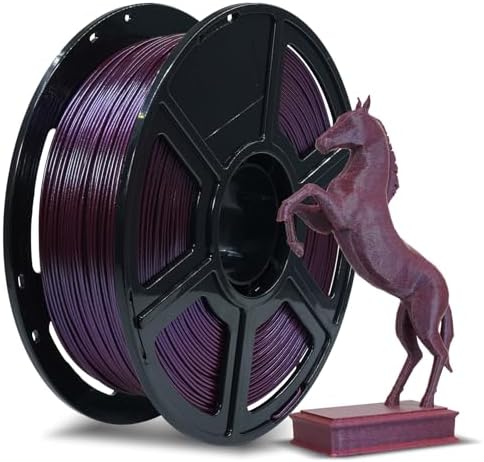 FLASHFORGE PLA Filament 1.75mm +/- 0.02mm Marsala, Color Changeable 3D Printer Filament 1kg (2.2lbs), Chameleon 3D Printing Filament Changing Colors with Light and Angle