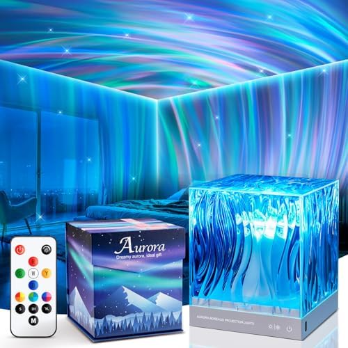 Northern Lights Projector Gifts for Women Gifts for Teenage Girls Boy, 18 Colors Galaxy Projector for Bedroom Lights, Remote Night Light for Kids, Cute Room Decor Aesthetic, Cool Stuff Teen Girl Gifts