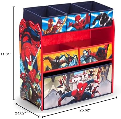 Delta Children Multi-Bin Toy Organizer, Marvel Spider Man