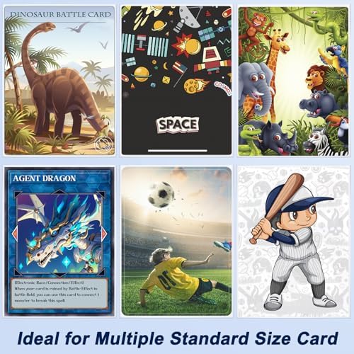 1000 Pcs Toploaders for Trading Cards, Soft Penny Sleeves Protectors Plastic Holders Fit for MTG, Baseball, Sports, Game Standard Cards