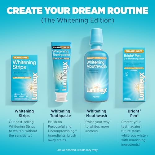 Lumineux Teeth Whitening Strips 21 Treatments – Peroxide Free - Enamel Safe for Whiter Teeth - Whitening Without The Sensitivity - Dentist Formulated - Sensitivity