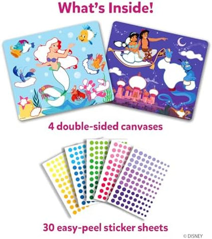 Skillmatics Dot It Sticker Art - Disney Princess, Mess-Free Fun for Kids, 500+ Stickers, Craft Kits, DIY Scrapbooking Activity, Travel Toys, Gifts for Girls & Boys Ages 3, 4, 5, 6, 7