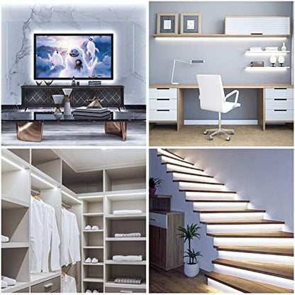 Govee White LED Strip Lights, Upgraded 16.4ft Dimmable LED Light Strip 6500K Bright Daylight White, Strong Adhesive, 300 LEDs Flexible Tape Lights for Mirror, Kitchen Cabinet, Bedroom, Christmas Decor