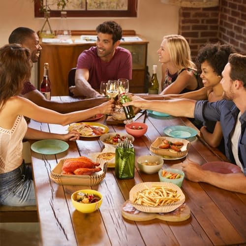 Ctizne Air Fryer Liners Disposable: 200PCS 8 Inch Square Parchment Paper Liner, Non-stick Oilproof Baking Paper Sheets for 5-8 QT Airfryer Basket