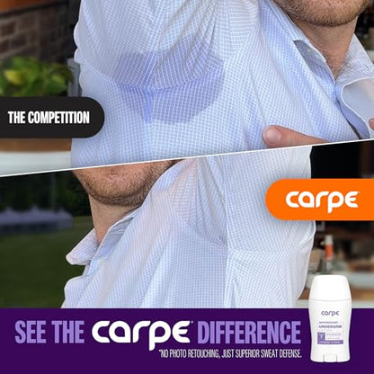Carpe Underarm Antiperspirant and Deodorant, Clinical strength with Lavender Citrus scent, Combat excessive sweating Stay fresh and dry, Great for hyperhidrosis
