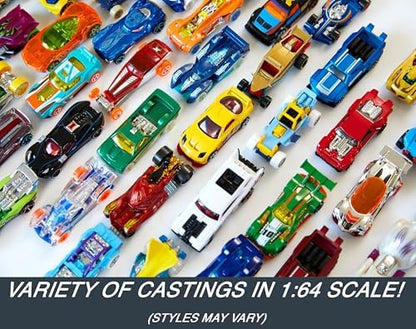 Hot Wheels Toy Trucks & Cars, 50-Pack, Set of 50 1:64 Scale Individually Packaged Vehicles, Instant Collection (Styles May Vary) (Amazon Exclusive)