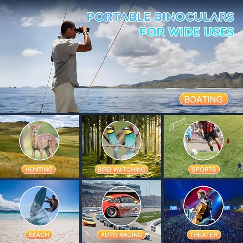 20x60 Binoculars for Adults High Powered, Waterproof & Fog Proof Compact Binoculars for Bird Watching with Low Light Vision, Hunting,Travel,Includes Carrying Bag