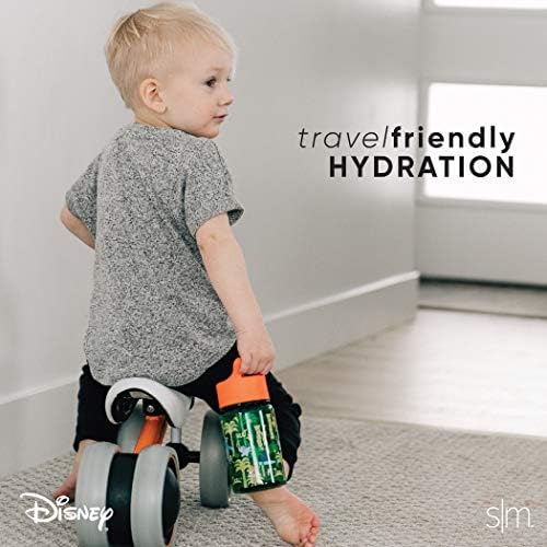 Simple Modern Disney Minnie Mouse Kids Water Bottle Plastic BPA-Free Tritan Cup with Leak Proof Straw Lid | Reusable and Durable for Toddlers, Girls | Summit Collection | 12oz, Minnie Mouse Retro