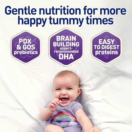Enfamil NeuroPro Gentlease Baby Formula, Brain Building DHA, HuMO6 Immune Blend, Designed to Reduce Fussiness, Crying, Gas & Spit-up in 24 Hrs, Prebiotics to Promote Softer Stools, Baby Milk, 27.4 Oz
