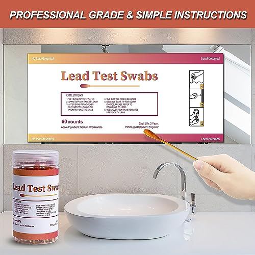 AAwipes Lead Test Swab Kit (80 Pcs Rapid Home Testing Swabs, 30-Second Results Dip in Water). Home Use, Painted, Dishes, Toys, Jewelry, Metal, Ceramics, Wood (LS80)