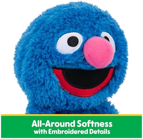 GUND Sesame Street Official Grover Take Along Buddy Plush, Premium Plush Toy for Ages 1 & Up, Blue, 13”