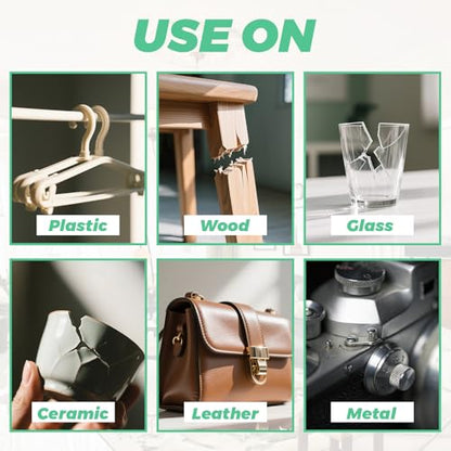 Super Glue Gel, Food Safe Instant Adhesive, Multipack Cyanoacrylate Strong Clear Glue for Shoe Sole Repair, Ceramic Plastic Metal Wood Pottery Leather Aquarium Glass Rubber, Strong Bonding