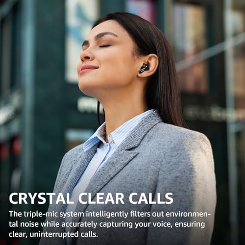 TOZO NC3 Hybrid Active Noise Cancelling Wireless Earbuds with 6 Mics AI Clear Call Ear Buds 55H Playtime with LED Display 32 Preset EQs via APP Bluetooth 5.3 IPX8 Waterproof in Ear Headphones