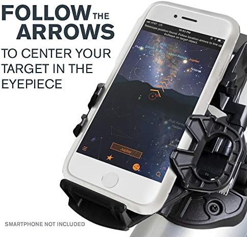 Celestron 22451 StarSense Explorer LT 80AZ Smartphone App-Enabled Telescope – Works with StarSense App to Help You Find Stars, Planets & More – iPhone/Android Compatible