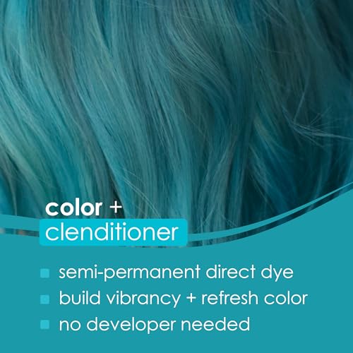 Keracolor Color + Clenditioner 3-in-1 Color-Depositing Conditioner, Gently Cleanses & Conditions, Semi-Permanent Hair Color, 23 Shades, 12 Fl Oz