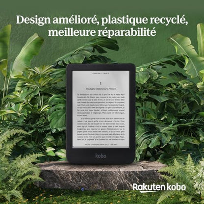 Kobo Clara BW | eReader | 6” Glare-Free Touchscreen with ComfortLight PRO | Dark Mode Option | Audiobooks | Waterproof | 16GB of Storage | Black