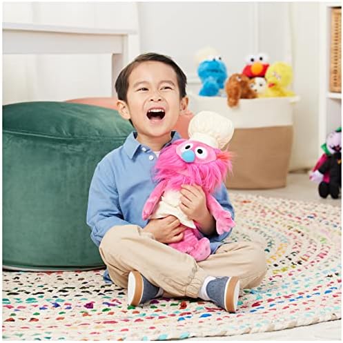 GUND Sesame Street Official Gonger Muppet Plush, Premium Plush Toy for Ages 1 & Up, Pink/Beige, 10”