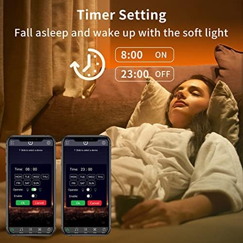 KSIPZE 200ft (2 Rolls of 100 ft) Led Strip Lights RGB Music Sync Color Changing Bluetooth Led Lights with Smart App Control Remote Led Lights for Bedroom Room Lighting Flexible Home Décor
