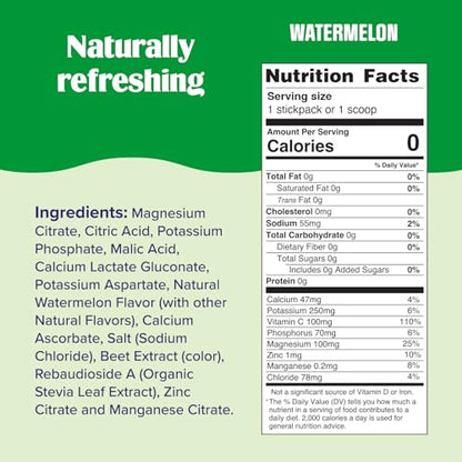 Ultima Replenisher Daily Electrolyte Powder Drink Mix – Sugar Free – Watermelon, 90 Servings – Hydration Powder with 6 Key Electrolytes and Trace Minerals – Keto Friendly, Vegan, Non-GMO