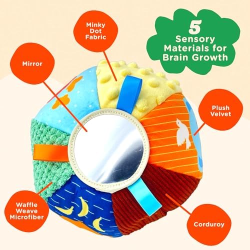 Move2Play, Hilariously Interactive Toy with Music & Sound Effects | Birthday Gift for Boy & Girl | Ball for Toddler & Baby | Indoor/Outdoor | Age 6, 9, 12+ Month | 1, 2, 3+ Year Old