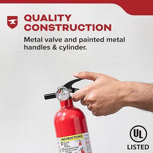 Kidde, FA110G, Multi Purpose Fire Extinguisher for Home, Office, Dorm, Residential, 1A10BC
