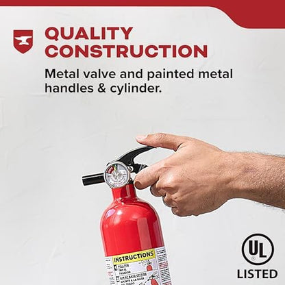 Kidde, FA110G, Multi Purpose Fire Extinguisher for Home, Office, Dorm, Residential, 1A10BC
