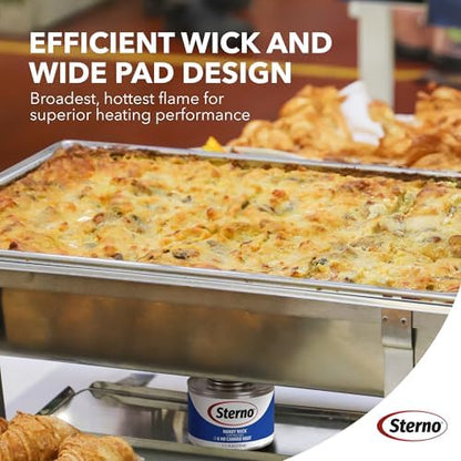 Sterno Fuel Cans - 6-Hour Burn, (6-Pack) Chafing Dish Fuel Can Burners for Food Warmer, Resealable Twist Chafer Fuel Canned Heat, Handy Wick