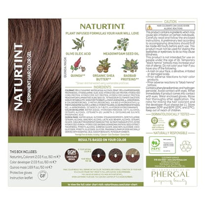 Naturtint 6GM Chocolate Brown Permanent Hair Color (Pack of 6), Ammonia Free, Vegan, Cruelty Free, up to 100% Gray Coverage, Long Lasting Results (Packaging may vary)
