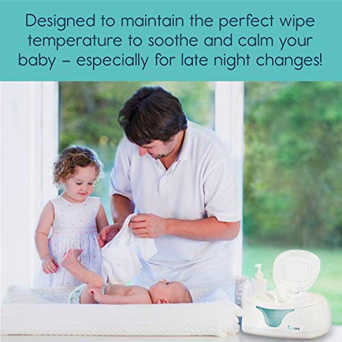 Hiccapop Baby Wipe Warmer and Baby Wet Wipes Dispenser | Baby Wipes Warmer for Babies | Diaper Wipe Warmer with Changing Light