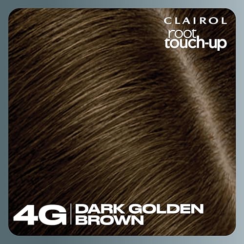 Clairol Root Touch-Up by Nice'n Easy Permanent Hair Dye, 4G Dark Golden Brown Hair Color, Pack of 2