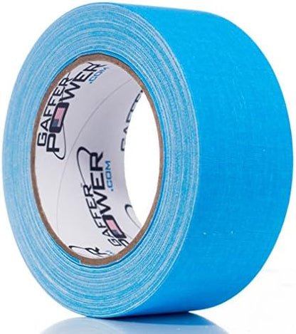 Gaffer Power Gaffers Tape 2 Inch | Fluorescent Blue | USA Made Quality | Leaves No Residue