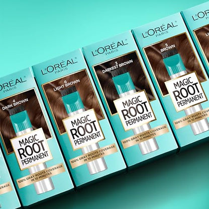 L’Oréal Paris Magic Root Permanent Hair Color, 10 Minute Hair Dye Kit to Rescue Roots with 100% Gray Hair Coverage, 8 Medium Blonde, 2 Pack (Packaging May Vary)
