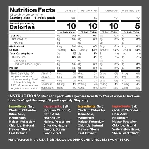 Drink LMNT Zero Sugar Electrolytes - Variety Pack | Drink Mix | 12-Count