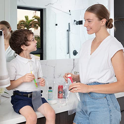 CLEAR PLASTIC REUSABLE ZIP BAGS - Bulk GPI Case Of 1000 3" x 4" 2 mil Thick Strong & Durable Poly Baggies With Resealable Zip Top Lock For Travel, Storage, Packaging & Shipping.