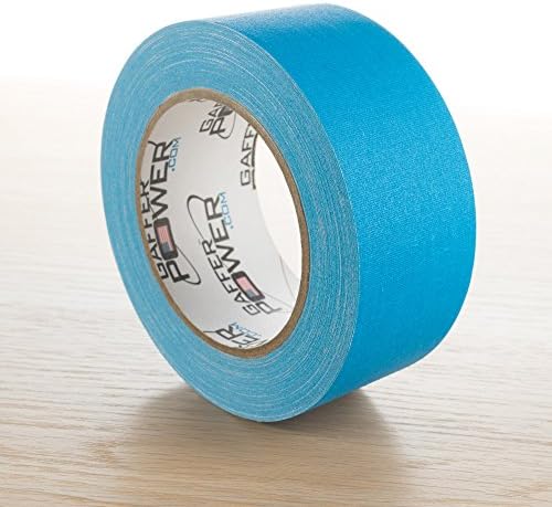 Gaffer Power Gaffers Tape 2 Inch | Fluorescent Blue | USA Made Quality | Leaves No Residue