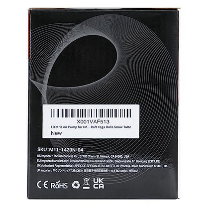 Dr.meter Air Pump for Inflatables, Rechargeable 4000mAh Battery Air Mattress Pump - Portable Quick-Fill Inflator Deflator for Outdoor Camping Inflatable Pool Float Boat Raft Yoga Ball Swim Ring Airbed