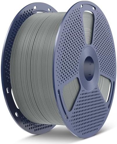 SUNLU 5KG Large Spool PLA Filament, PLA 3D Printer Filament 1.75mm, Big Roll PLA Filament, 5KG Spool (11lbs), PLA Grey